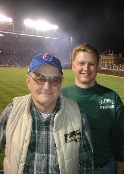 Taking gramps to a playoff game -- priceless!