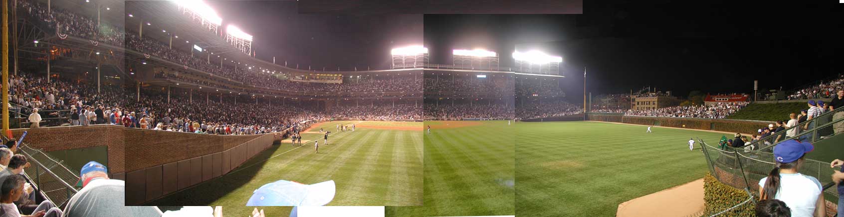 What we could see from our seats!