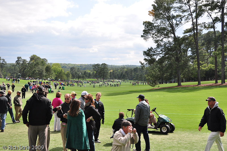 Looking across 1 fairway at the end of the day.