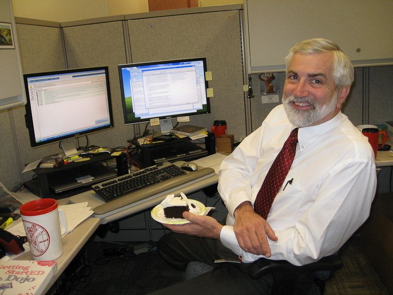 Rich taking a break from working like twins.