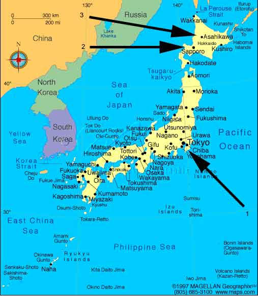 Map of Japan